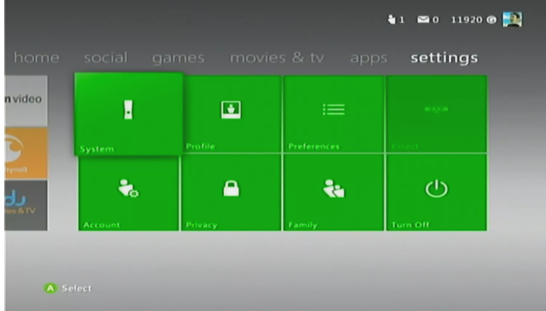 how to update Xbox 360 console