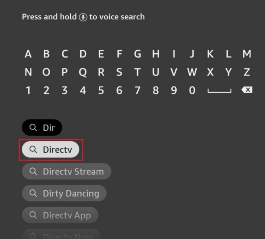 Find DirecTV Stream on FireStick